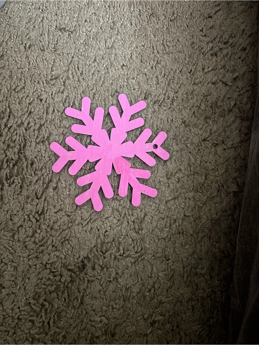 Pink Snowflake Holiday Ornament - Unbranded